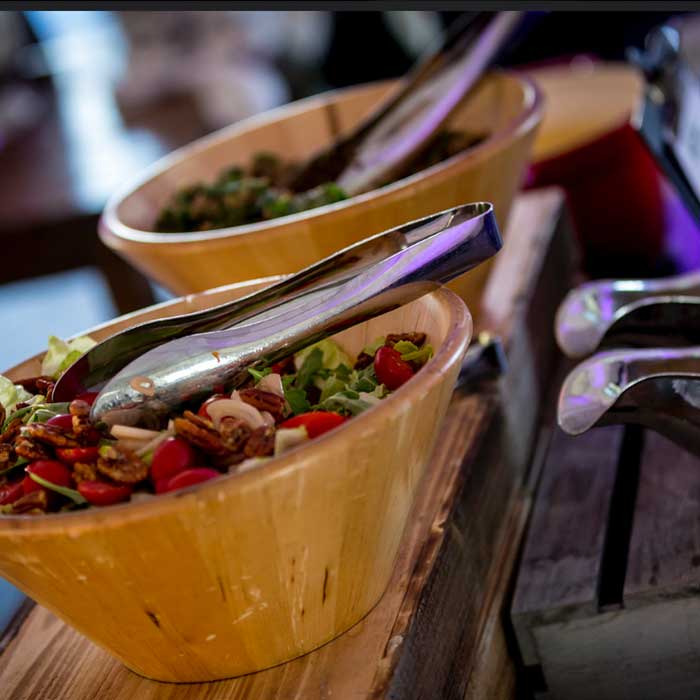 Salad in bowls