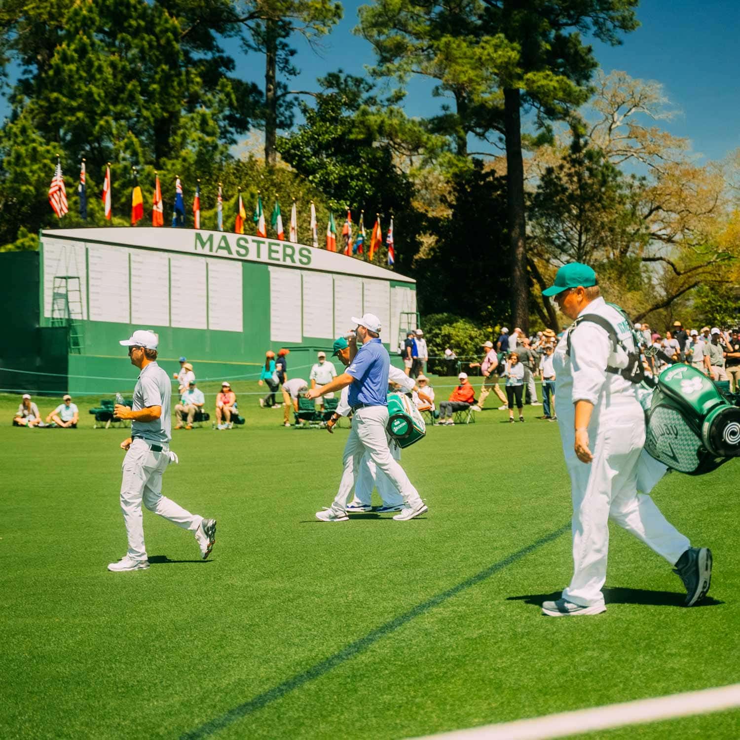 Players Walking at The Masters